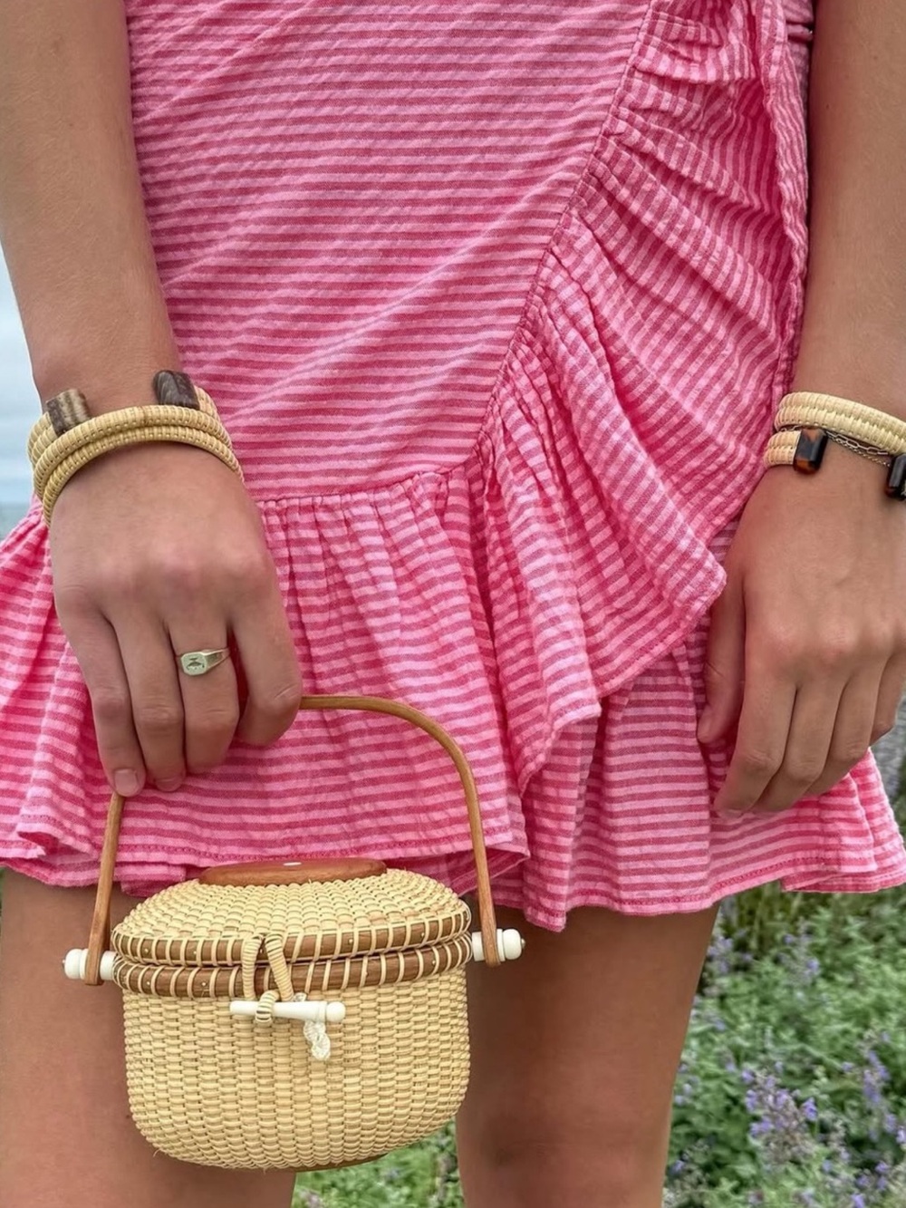NWT Coniglio Palm Beach Power Pario Mini Ruffle Wrap Skirt